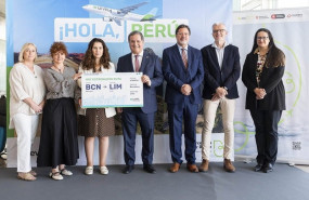 ep imagen del vuelo inaugural de level entre barcelona y lima peru