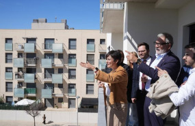 ep la ministra de vivienda y agenda urbana isabel rodriguez visita una promocion de viviendas