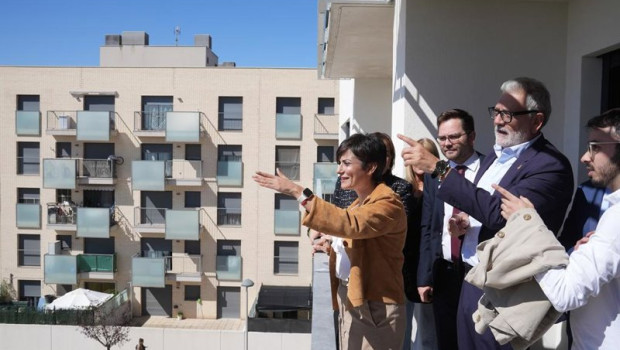 ep la ministra de vivienda y agenda urbana isabel rodriguez visita una promocion de viviendas