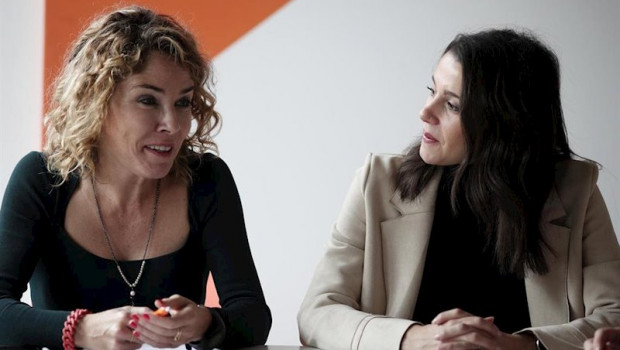 ep la portavoz de ciudadanos en el congreso ines arrimadas y la portavoz de educacion de ciudadanos