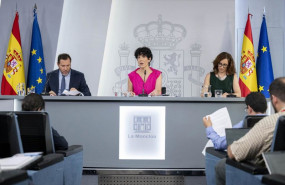 ep la portavoz del gobierno elma saiz el ministro de transportes y movilidad sostenible oscar puente