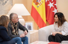 ep la presidenta de la comunidad de madrid isabel diaz ayuso y el secretario general de la ugt pepe