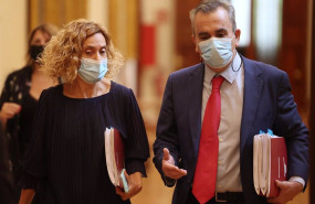 ep la presidenta del congreso meritxell batet a su llegada a una junta de portavoces