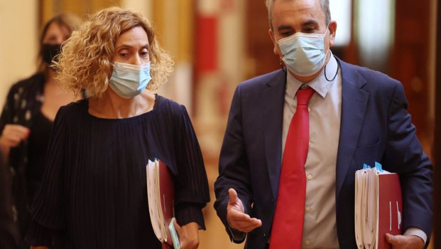 ep la presidenta del congreso meritxell batet a su llegada a una junta de portavoces