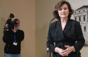 ep la vicepresidenta del gobierno en funciones carmen calvo ofrece una rueda de prensa en el