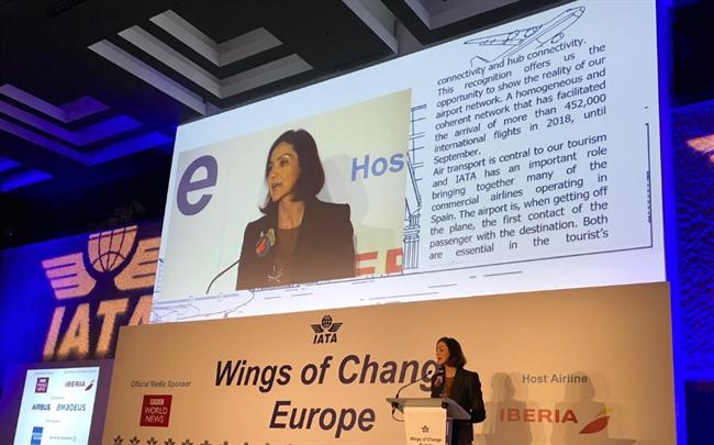 Maroto en la segunda jornada de Wings of Change Europe | IATA, TWITTER OFICIAL ep marotola segunda jornadawings of change europe