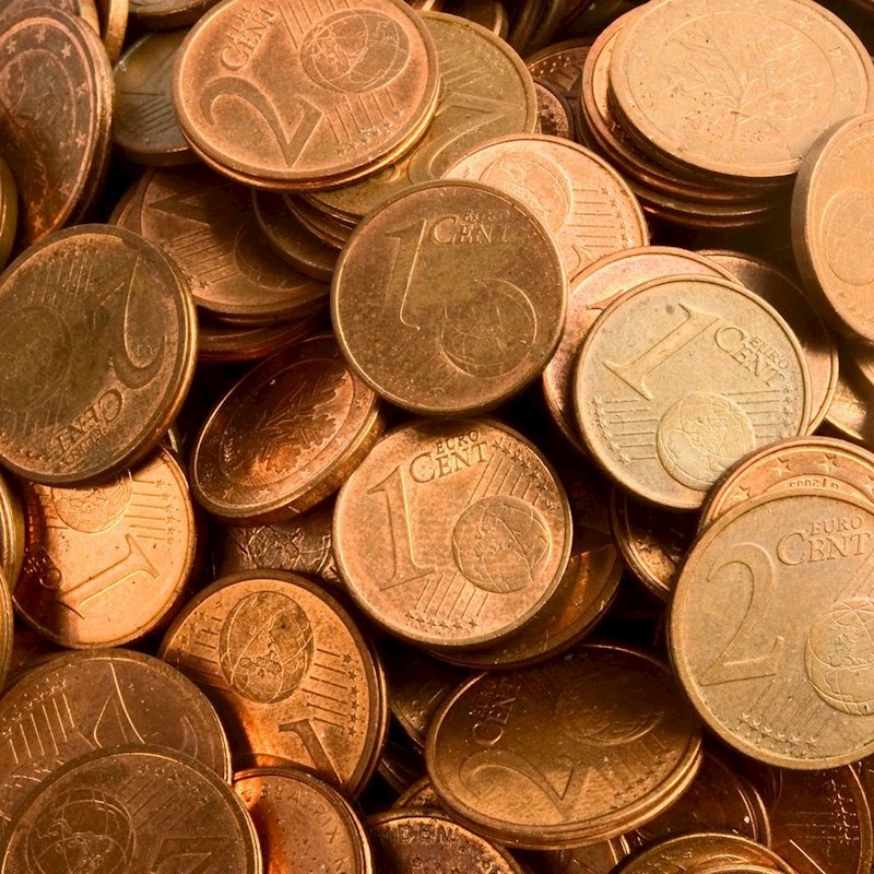 ep monedas de 1 y 2 centimos de euro