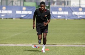 ep ousmane dembele entrenandobarcelona