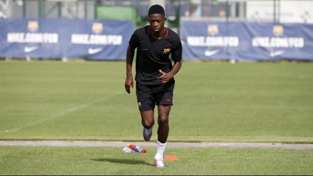 ep ousmane dembele entrenandobarcelona