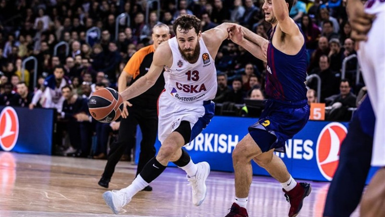Sergio Rodríguez jugando en el Palau Blaugrana con el CSKA | Javier Borrego/AFP7 - Archivo ep sergio rodriguez jugandopalau blaugranacska