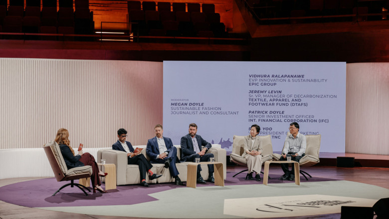 Decarbonisation panel at the Global Fashion Summit hyosung panel