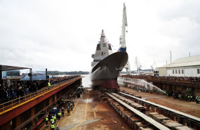 ep archivo   ceremonia de la botadura de la fragata f 111 en el astillero de navantia en ferrol el