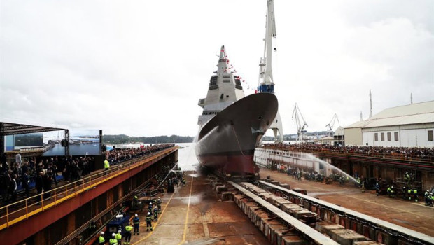 ep archivo   ceremonia de la botadura de la fragata f 111 en el astillero de navantia en ferrol el
