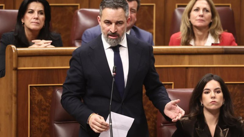 ep archivo   el presidente de vox santiago abascal en una sesion de control al gobierno en el