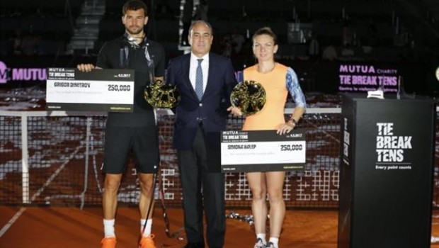 ep dimitrovsimona halep campeonesmutua charity tie break tens