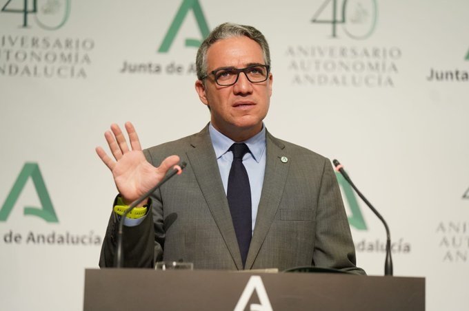 El consejero de la Presidencia, Administración Pública e Interior y portavoz del Gobierno andaluz, Elías Bendodo, en una imagen de archivo | JUNTA DE ANDALUCÍA ep el consejero de la presidencia administracion publica e interior y portavoz del gobierno andaluz 20200409153305