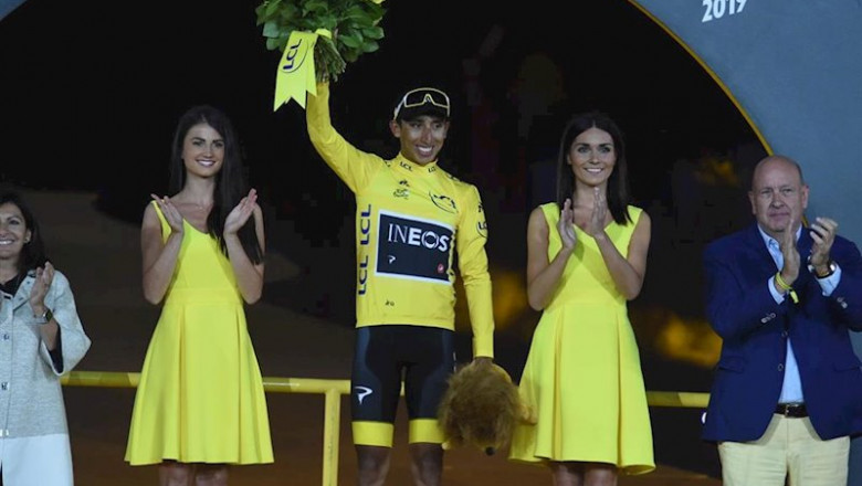 El corredor del Team Ineos Egan Bernal se convierte en el primer colombiano que gana el Tour de Francia | Stefano Sirotti - Archivo ep el corredor del team ineos egan bernal se convierte en el primer colombiano que gana el tour de