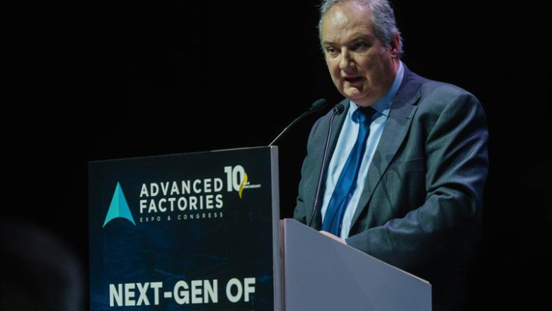 ep el ministro de industria jordi hereu durante la clausura del advanced factories 2026