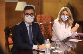 ep el ministro de la presidencia felix bolanos y la vicepresidenta segunda y ministra de trabajo