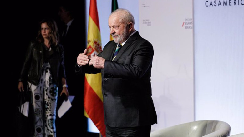ep el presidente de la republica de brasil luiz inacio lula da silva durante la clausura del ep el presidente de la republica de brasil luiz inacio lula da silva durante la clausura del