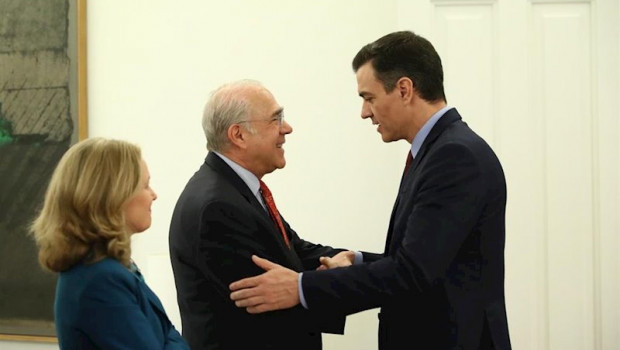 ep el secretario general de la ocde angel gurria y el presidente del gobierno de espana pedro