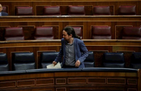 ep el vicepresidente segundo del gobierno pablo iglesias al inicio del pleno de control al ejecutivo