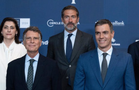 ep i d en la primera fila el presidente del cerce deconomia jaume guardiola y el presidente del