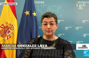 ep la ministra de asuntos exteriores arancha gonzalez laya durante una entrevista en france24