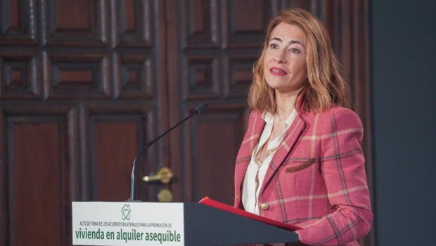ep la ministra de transportes movilidad y agenda urbana raquel sanchez interviene en el acto en