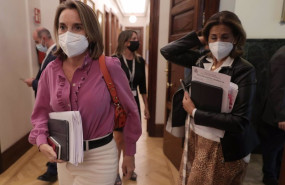 ep la portavoz parlamentaria del pp cuca gamarra i antes de entrar a la junta de portavoces en el