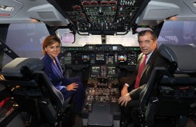 ep mariacospedal y fernando alonso enprimer a400mejercitoaire