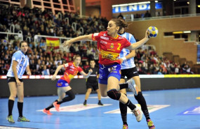 ep marta lopez con la seleccion espanola de balonmano