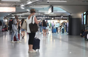 ep pasajeros en un anden de la estacion de trenes de puerta de atocha a 29 de junio de 2026 en