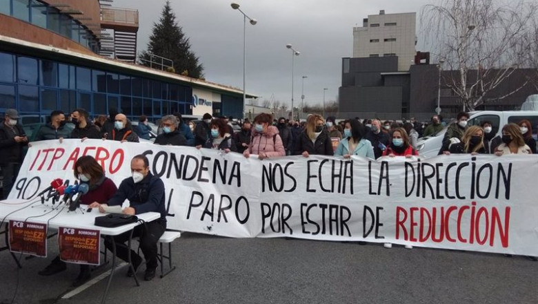 Rueda de prensa de trabajadores de PCB | EUROPA PRESS ep rueda de prensa de trabajadores de pcb