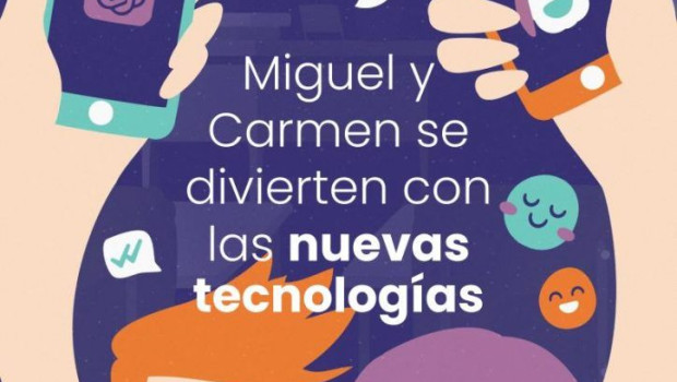 miguel y carmen se divierten con las nuevas tecnologias