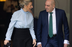 ep archivo   el presidente de ata lorenzo amor y la vicepresidenta segunda del gobierno y ministra