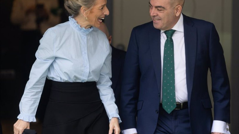ep archivo el presidente de ata lorenzo amor y la vicepresidenta segunda del gobierno y ministra ep archivo el presidente de ata lorenzo amor y la vicepresidenta segunda del gobierno y ministra