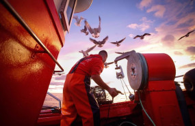 ep archivo   un marinero durante una salida a faenar en barco