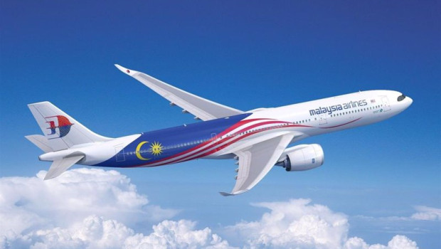 ep avion de airbus operado por malaysia airlines