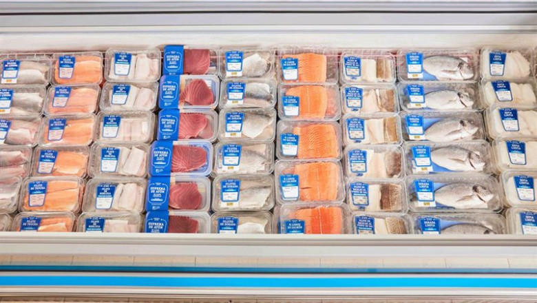 ep bandejas de pescado en un supermecado de la cadena lidl ep bandejas de pescado en un supermecado de la cadena lidl