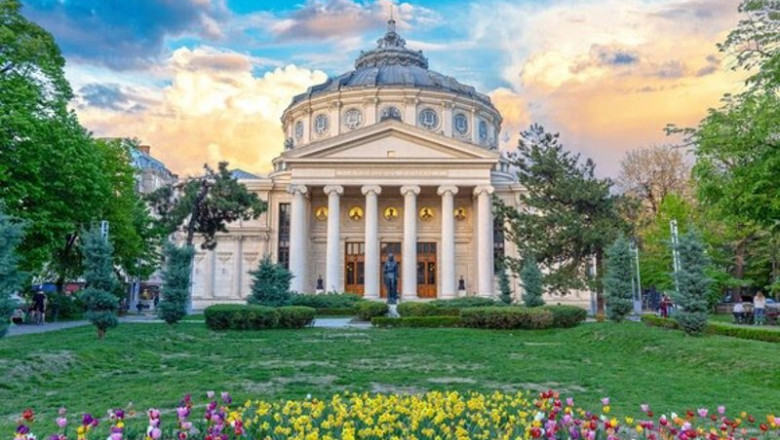 ep bucharest romania   28042019 romanian atheneum an important concert hall and a landmark in