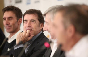 ep el exciclista profesiona pedro delgado durante el desayuno deportivo de europa press 40 anos de