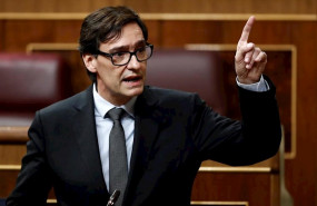 ep el ministro de sanidad salvador illa durante un pleno del congreso
