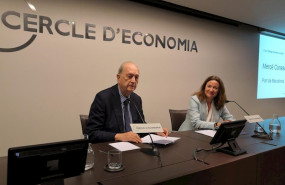 ep el presidente del circulo de economia juan jose brugera y la presidenta del puerto de barcelona