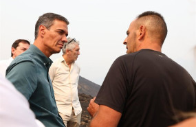 ep el presidente del gobierno pedro sanchez i durante una visita a zonas afectadas por incendios