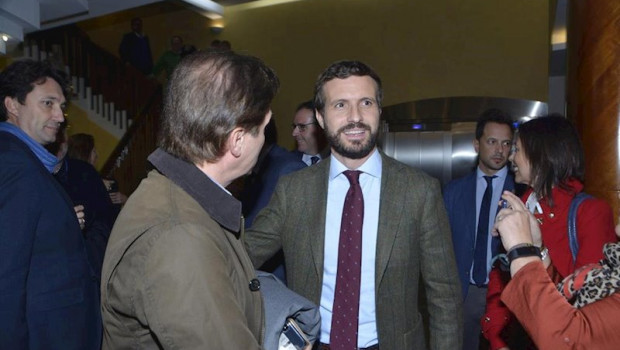ep el presidente del pp pablo casado protagoniza un acto publico en cuenca acompanando a candidatos