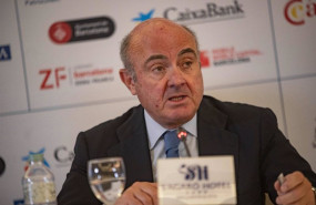 ep el vicepresidente del banco central europeo bce luis de guindos este viernes en sagaro girona