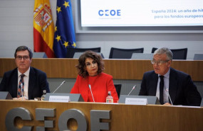 ep i d el presidente de la ceoe antonio garamendi la vicepresidenta primera y ministra de hacienda