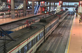 ep imagen de la estacion de atocha cercanias en el segundo dia laborable con la situacion de estado
