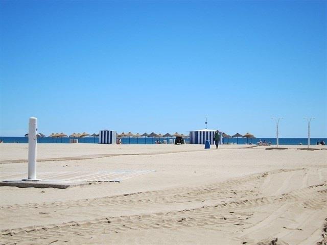 Imagen de archivo de la playa junto al paseo marítmo de València | EUROPA PRESS ep imagenarchivola playaal paseo maritmovalncia